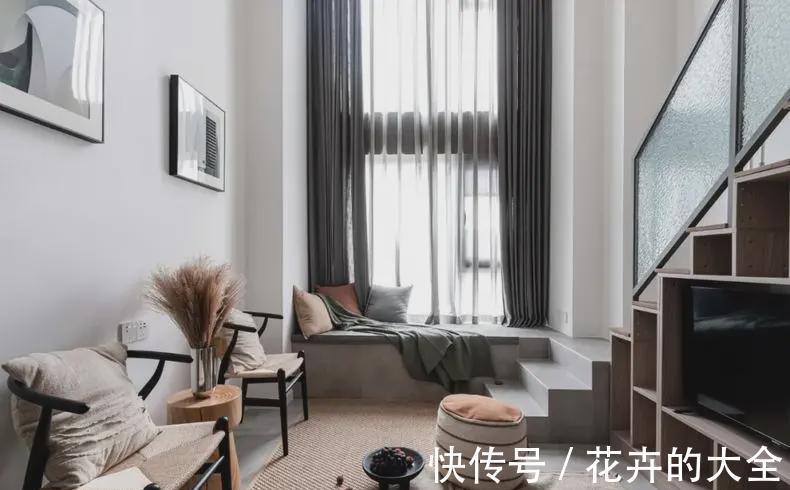 矮柜|22平迷你小复式,充满美感的同时收纳还不受影响,简直太厉害了!