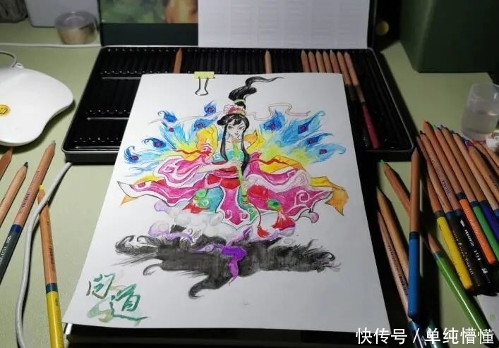 手绘|玩家手绘:拙作之笛舞小姐姐