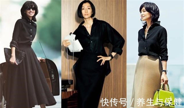 穿搭 40+女人衣柜必备黑衬衫,穿出气质与自信,独有的魅力让人着迷!