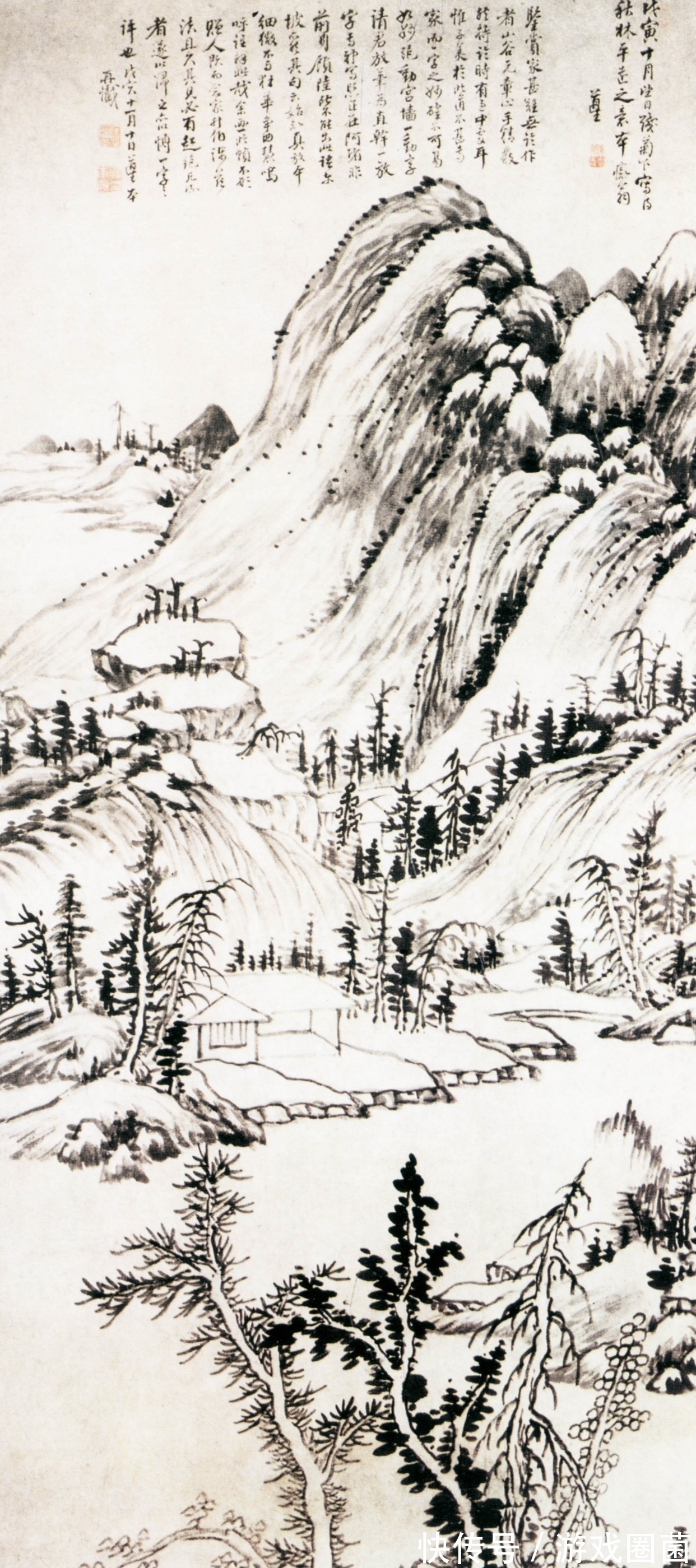 读书堂@刘昚虚很经典的一首诗,短短4句纯是写景,留白技巧成为后世典范