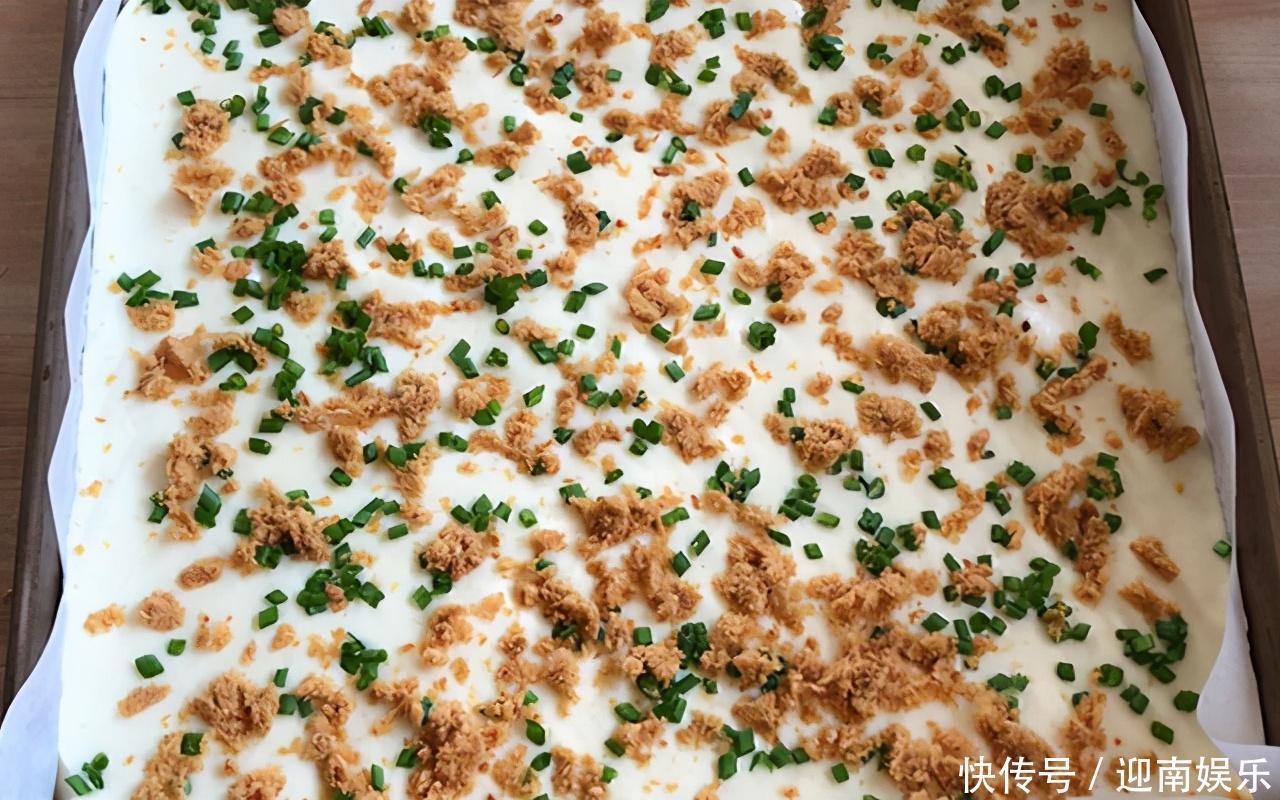 晒一晒我做的早餐,肉松蛋糕卷,松软香甜,好看又好吃,老少皆宜