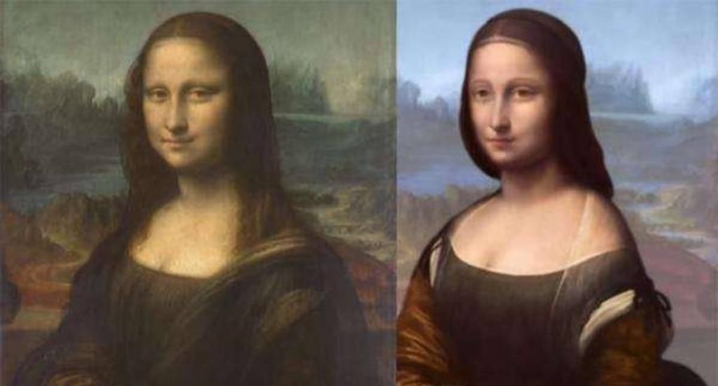 蒙娜丽莎的微笑#蒙娜丽莎的秘密,分层扫描后,发现画作竟然分四层,出现四种动物