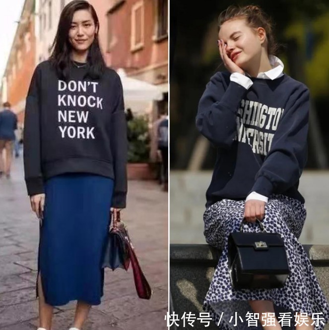 牛仔裤 卫衣下面别总配牛仔裤,今年流行这样穿,时髦减龄又显气质