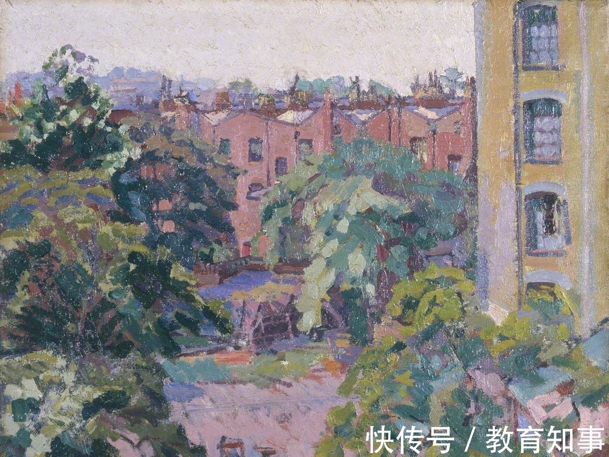 色块|后印象派的油画，造型扎实，色彩大胆的英伦式风景画