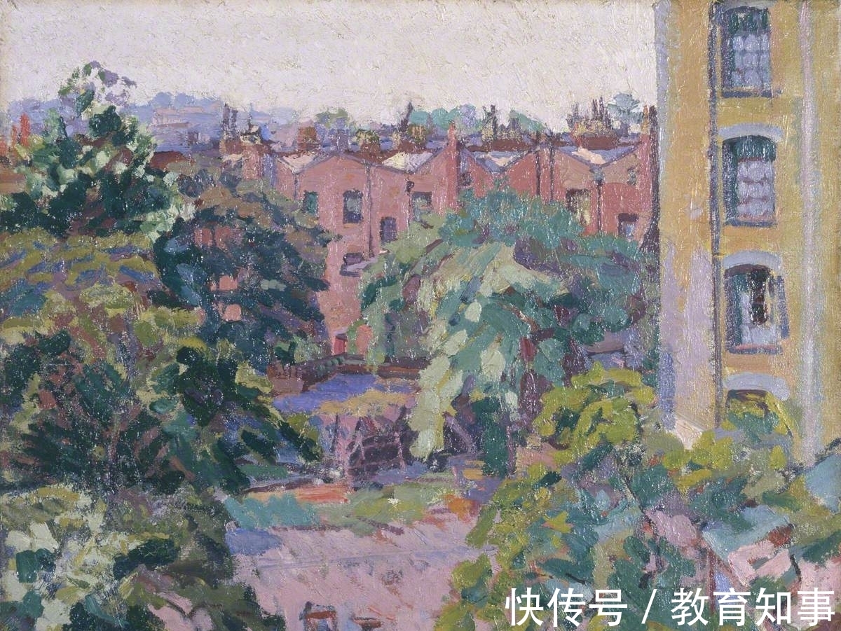 色块|后印象派的油画,造型扎实,色彩大胆的英伦式风景画