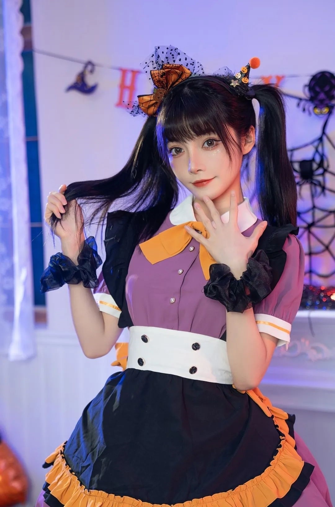 cos:万圣女仆@宵鱼鱼,不听话就把你装进我的南瓜灯!