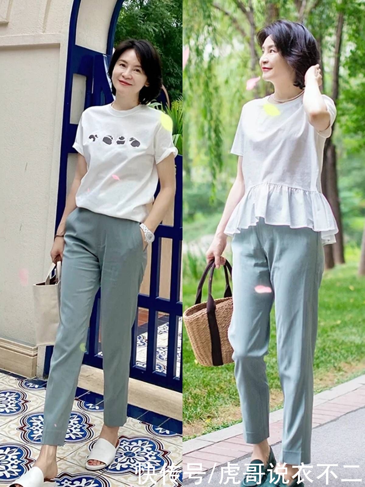 夏季|年过60岁的女人，建议多穿这3种实用裤子，夏季配衬衫T恤都高级