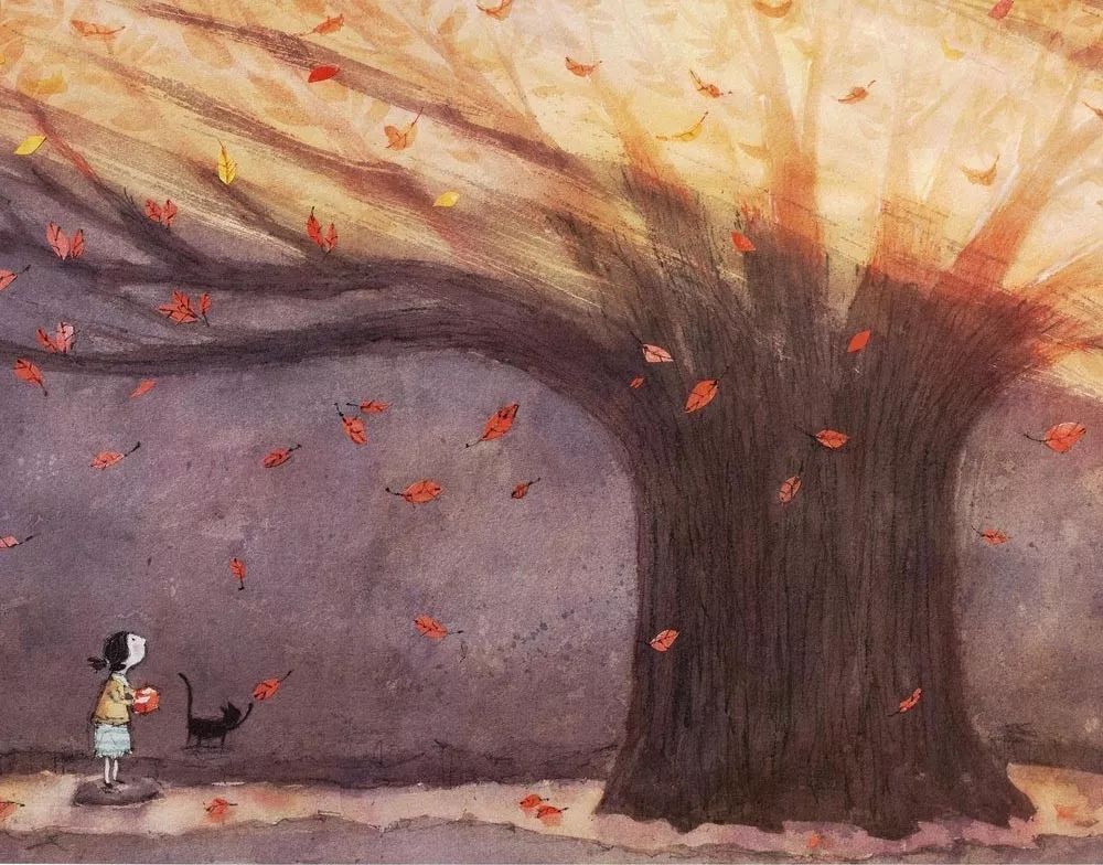 治愈插画$治愈插画:童年,像一个流丽繁复的梦