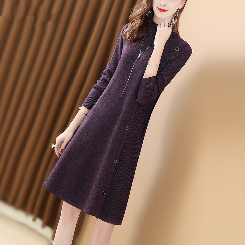 冬裙 今年流行一种冬裙,叫“过膝式”羊毛裙,搭短靴,美的一步三回眸