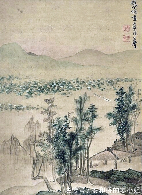 山水#从写实到写意,蓝瑛绘仿古山水