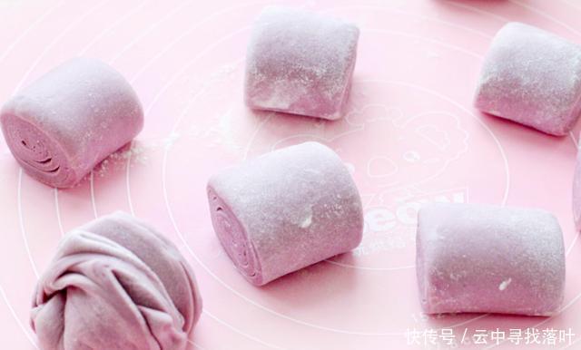 馒头|貌美如花的紫薯馒头,我家隔三差五做一次