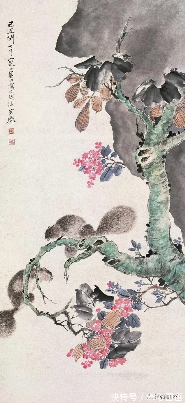 任伯年&江寒汀先生小写意花鸟画欣赏(一)
