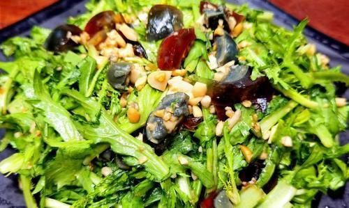 凉拌苦菊|苦瓜冬瓜靠边站,经常上火多吃这菜,维C含量极高,常吃对眼睛好