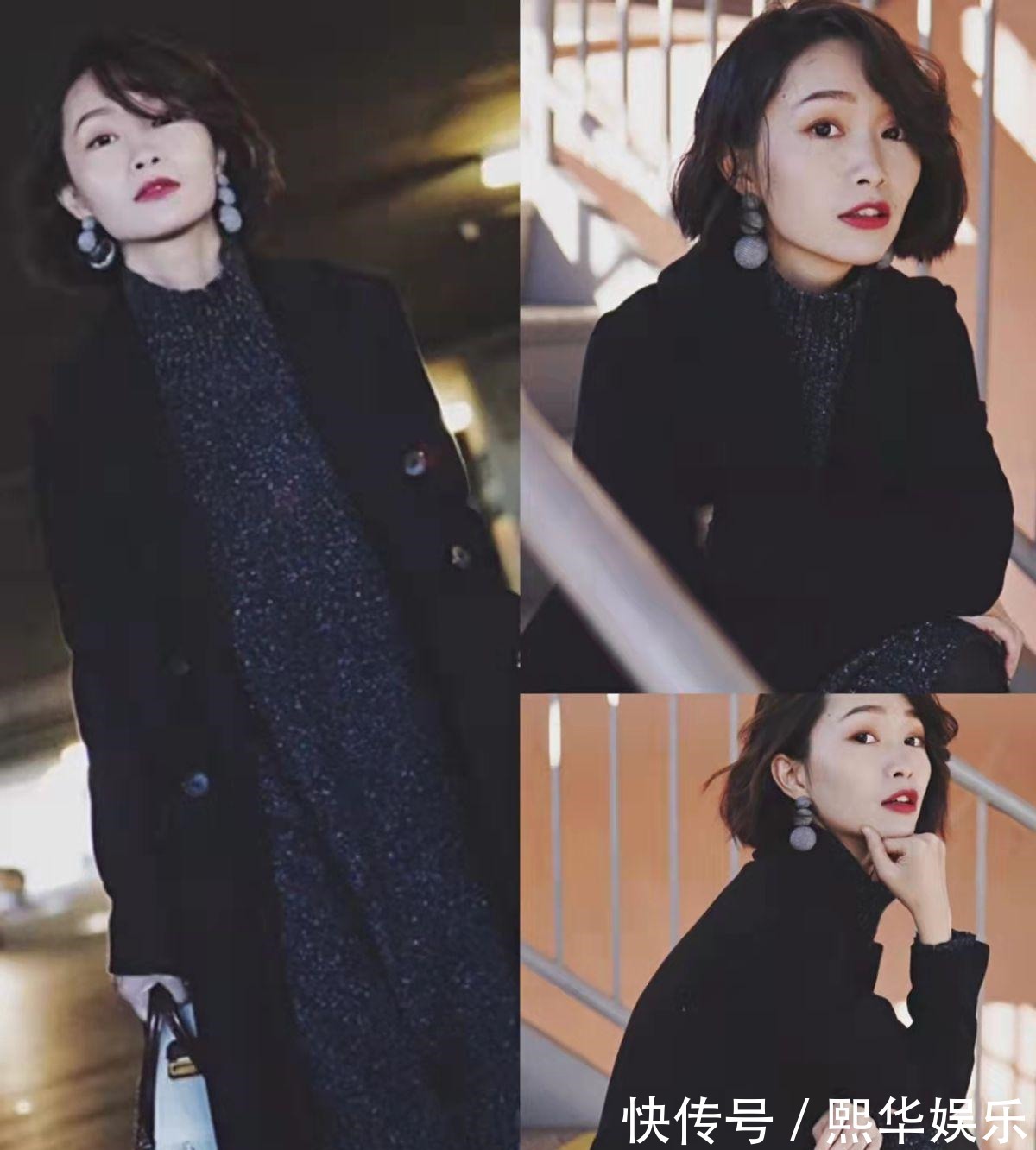 穿搭 秋冬黑色大衣太“普通”?试着搭配这些裙装,让你美得优雅又体面