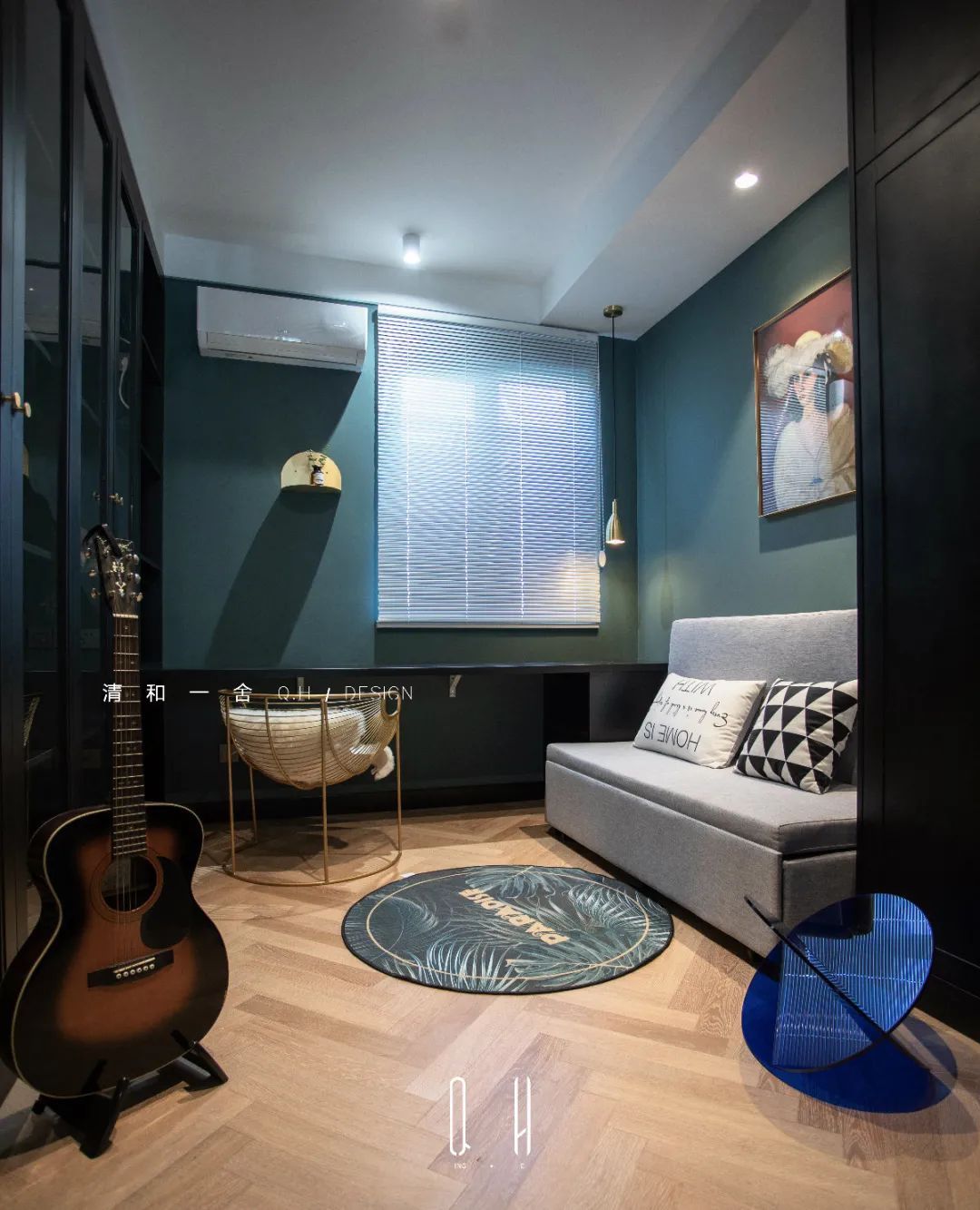 轻奢|128㎡现代轻奢，稳重配色+文艺布置，让生活充满诗意与情趣