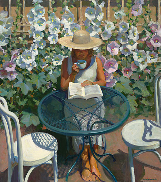 美国@美国画家Jeffrey T. Larson:田园诗般的生活人物油画