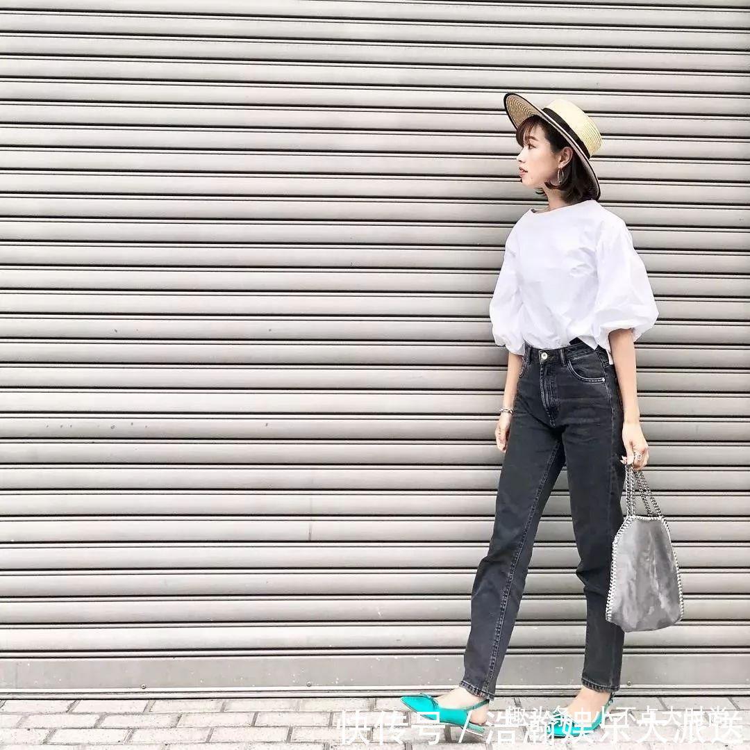 高腰线 日本小个子妈妈初秋穿搭真显高!简约又气质,适合所有小个子!