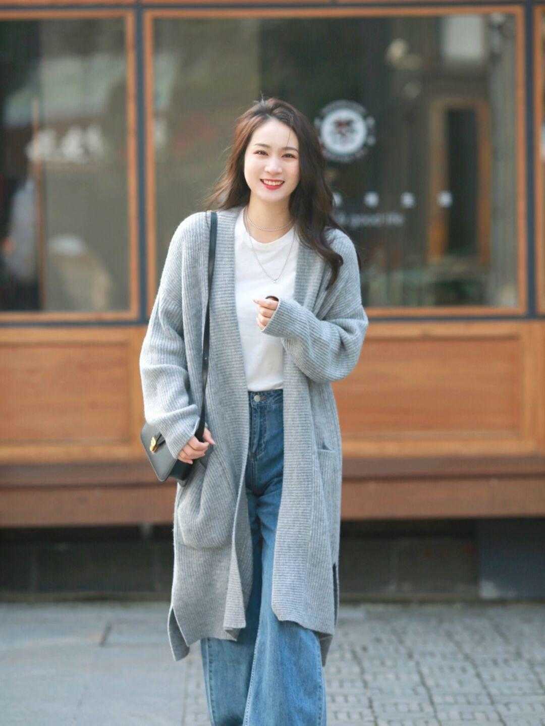 长衫 提前备几件针织长衫吧!初春穿它出门,绝对让你美到“巅峰”