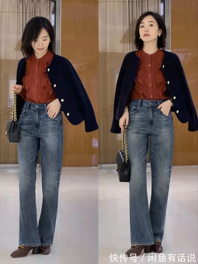 外套|中年女人穿短外套,下装和鞋子决定气质,几个搭配小技巧记得收藏