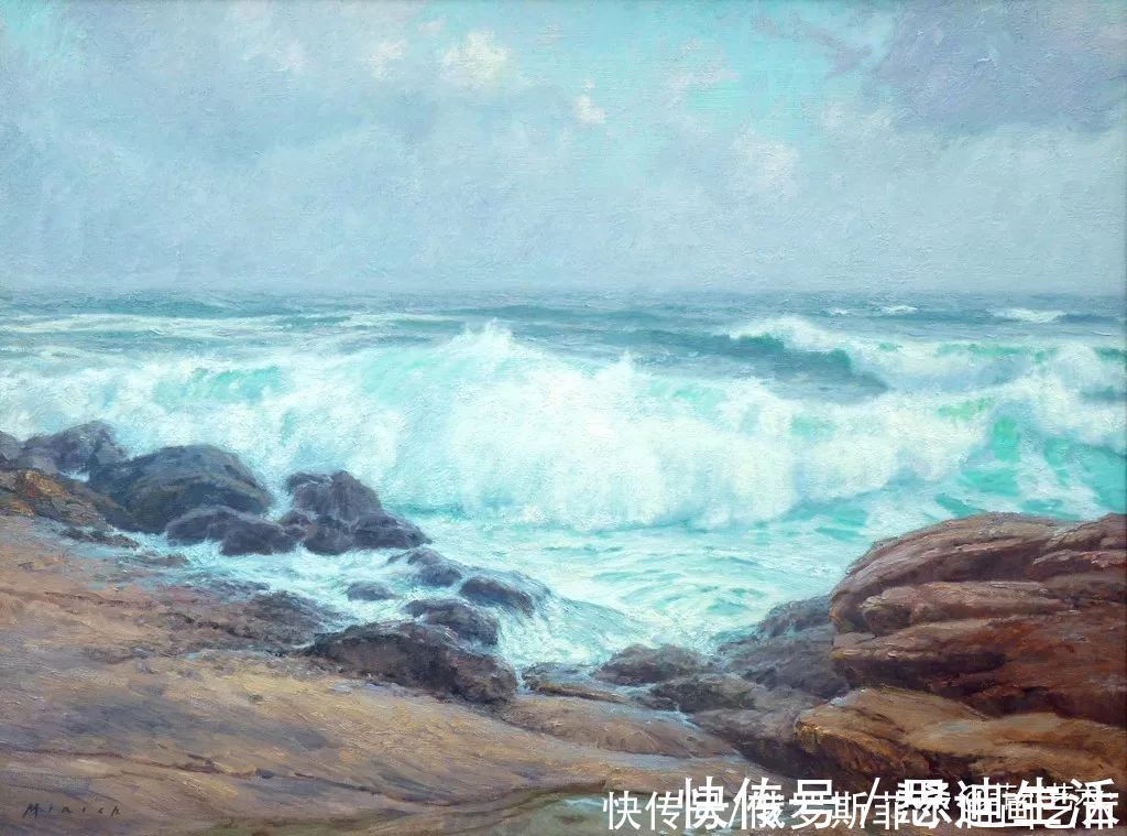 艺术品$美国艺术家米里奇的绝美海滩油画作品欣赏