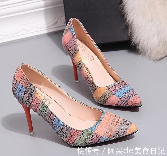今年流行的女高跟鞋,显高舒适还不累脚,春节穿特有面