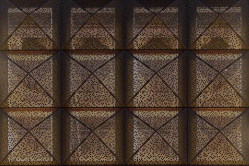 挑战|摇滚博物馆挑战地心引力、布满金色饰钉的建筑设计