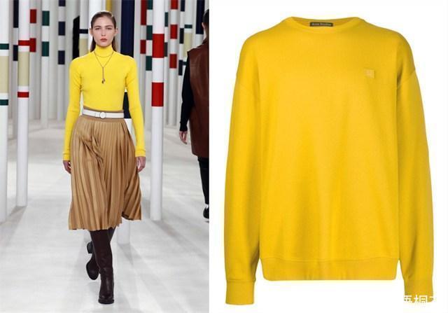 流行色|2020秋冬流行色中,常被嫌弃的黄色,穿起来会那么好看