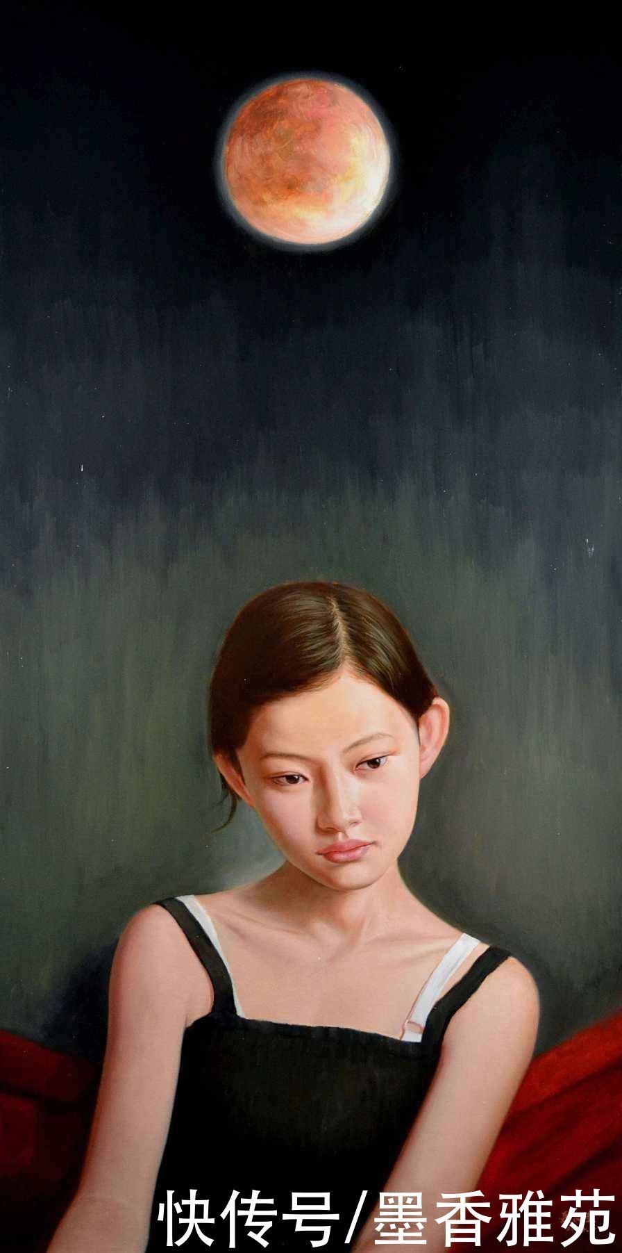 雅致|青年艺术家聂义武人体油画中的少女，有着古典雅致的纯美气息