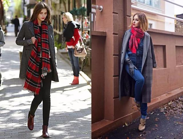 围巾 什么颜色的大衣,就搭什么围巾,这才是超实用的穿搭法