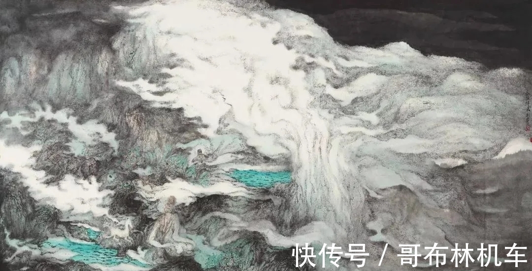 山水画!他画里是梦幻般的意境,是空旷的天地之宇|刘明山水画