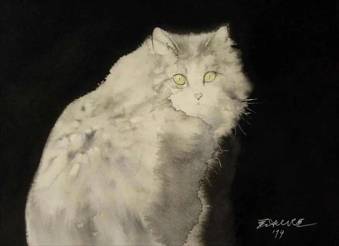 专画国画的老外,竟被10万人狂热追捧,看完作品立马佩服不已