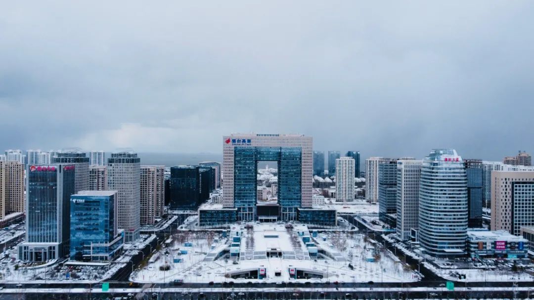 孙俊杰|多图！雪中的烟台高新区美出新高度