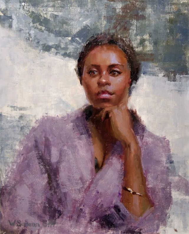 施耐德$在绘画的道路上,他认为自己永远是一个学生