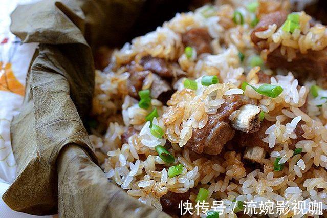 让人欲罢不能的荷香排骨饭,当饭又当菜,荷香渗透到排骨里