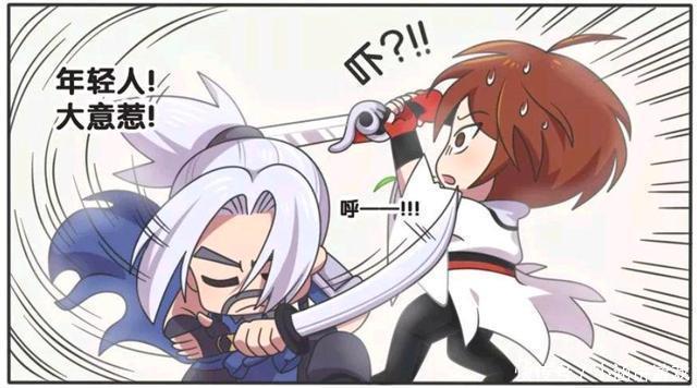 漫画|王者荣耀漫画：李白和宫本武藏一招定胜负；这操作难道是老宫本？