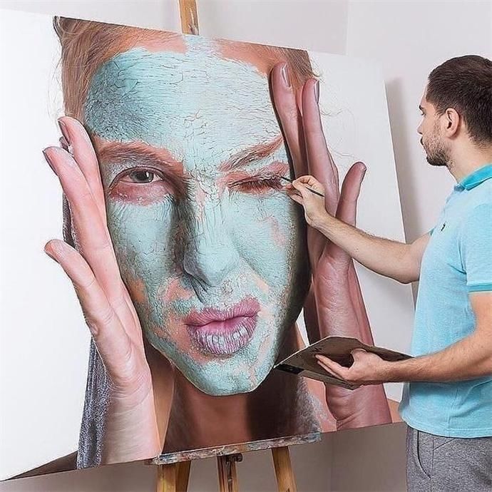 人体|乌克兰艺术家超写实人体美女油画欣赏,太逼真了