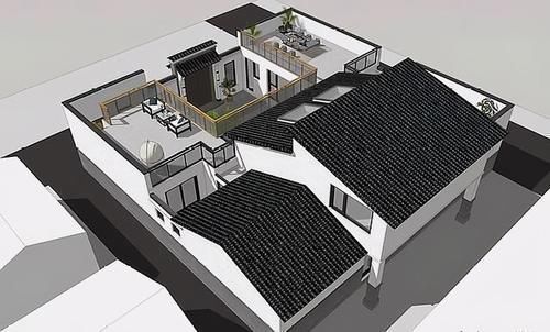 新中式|为了父母,他拆掉老宅,建造236㎡别墅,屋顶露台太美了
