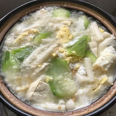 荷包蛋|丝瓜豆腐汤