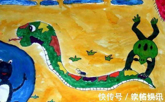 孩子!5岁女儿“画蛇”获奖,宝妈还沉浸在喜悦中,闺蜜赶紧去报警