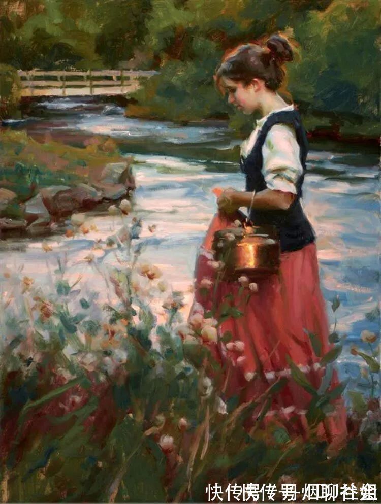 迈克尔!寻找生命中的光,70后印象现实主义画家迈克尔·马尔姆的油画