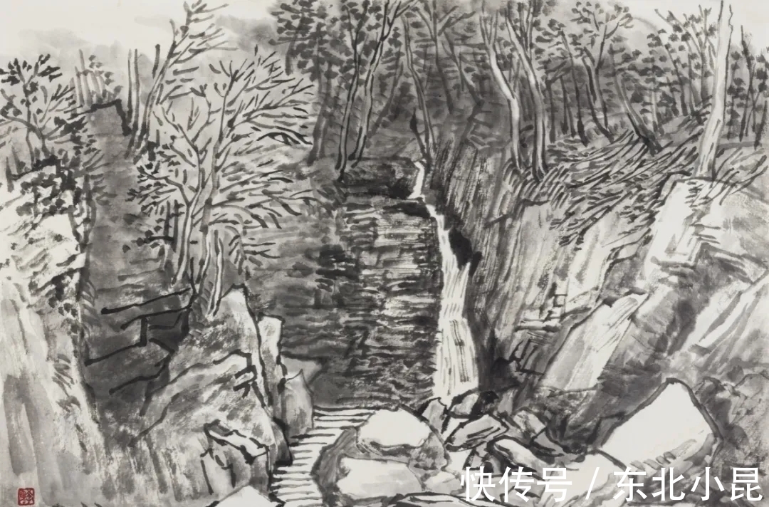黄山#画山画水,山水画家王学辉黄山最新写生