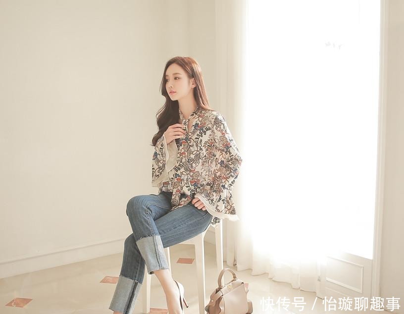 时装|孙允珠:米兰时装图腾印花雪纺衬衫!