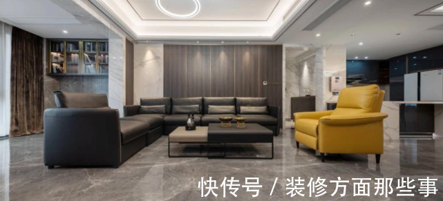 伸展感|236㎡大平层,黑白灰诠释极简主义