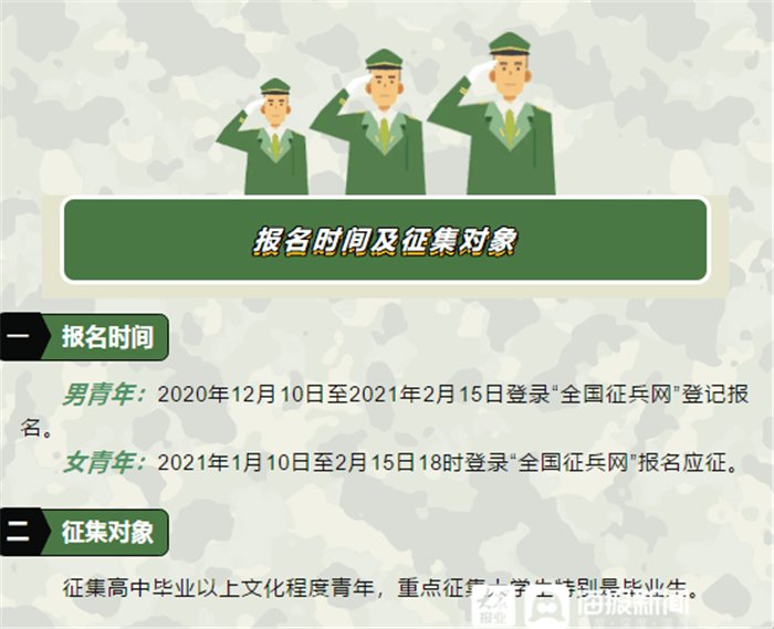 征兵啦！2021年东营区征兵报名攻略