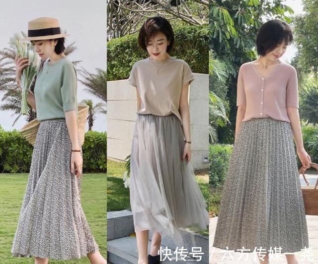 碎花裙|40+中年女性初夏穿搭,不装嫩也不显老,美得高级又气质
