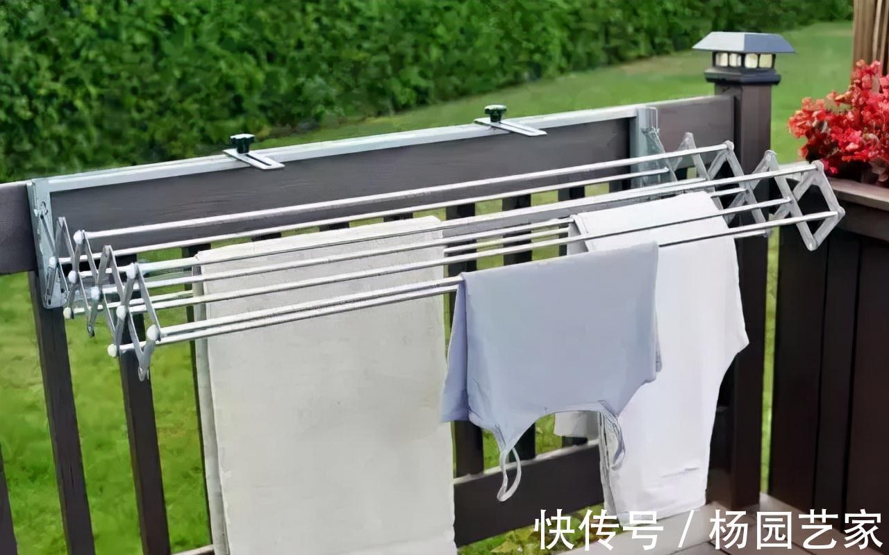 伸缩式|婆婆说把阳台变成休闲区,衣服晾到哪里去?还好老公一招搞定!
