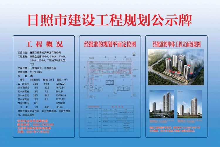 开工|规划公示！京泰盘龙湾23-b#、26-a#住宅项目即将开工