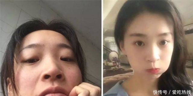 痘痘|女人化妆到底有多重要看完5张化妆前后对比图，醒悟了