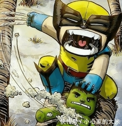 超级英雄|“幼儿园”版超级英雄,画师笔下的浩克雄风不再,蜘蛛侠可可爱爱