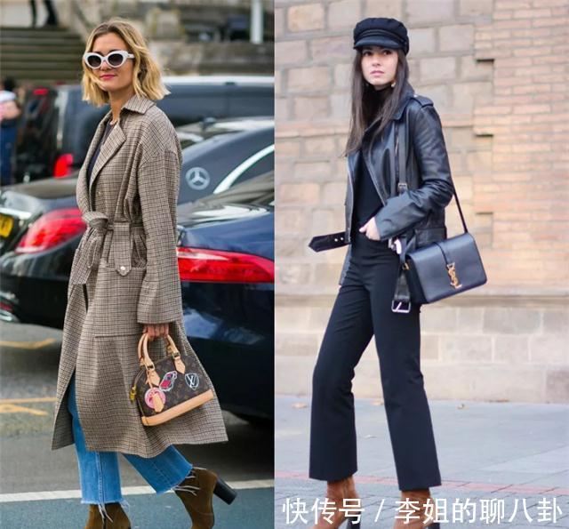 小个子 今年靴跟流行“穿粗不穿细”,穿着舒适还显个高,太适合小个子了